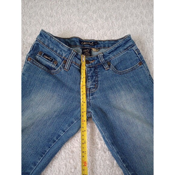 Clash jeans embroided ankle girl Blue jeans  Size 0 - Picture 5 of 10